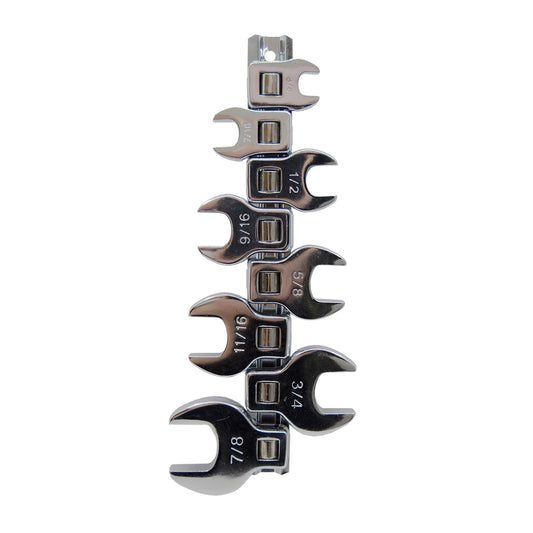 8PC Crow Foot Wrench Set SAE Carbon Steel - Additional View