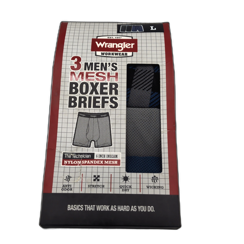 Boxer Briefs 3pk. Large Wrangler Workwear