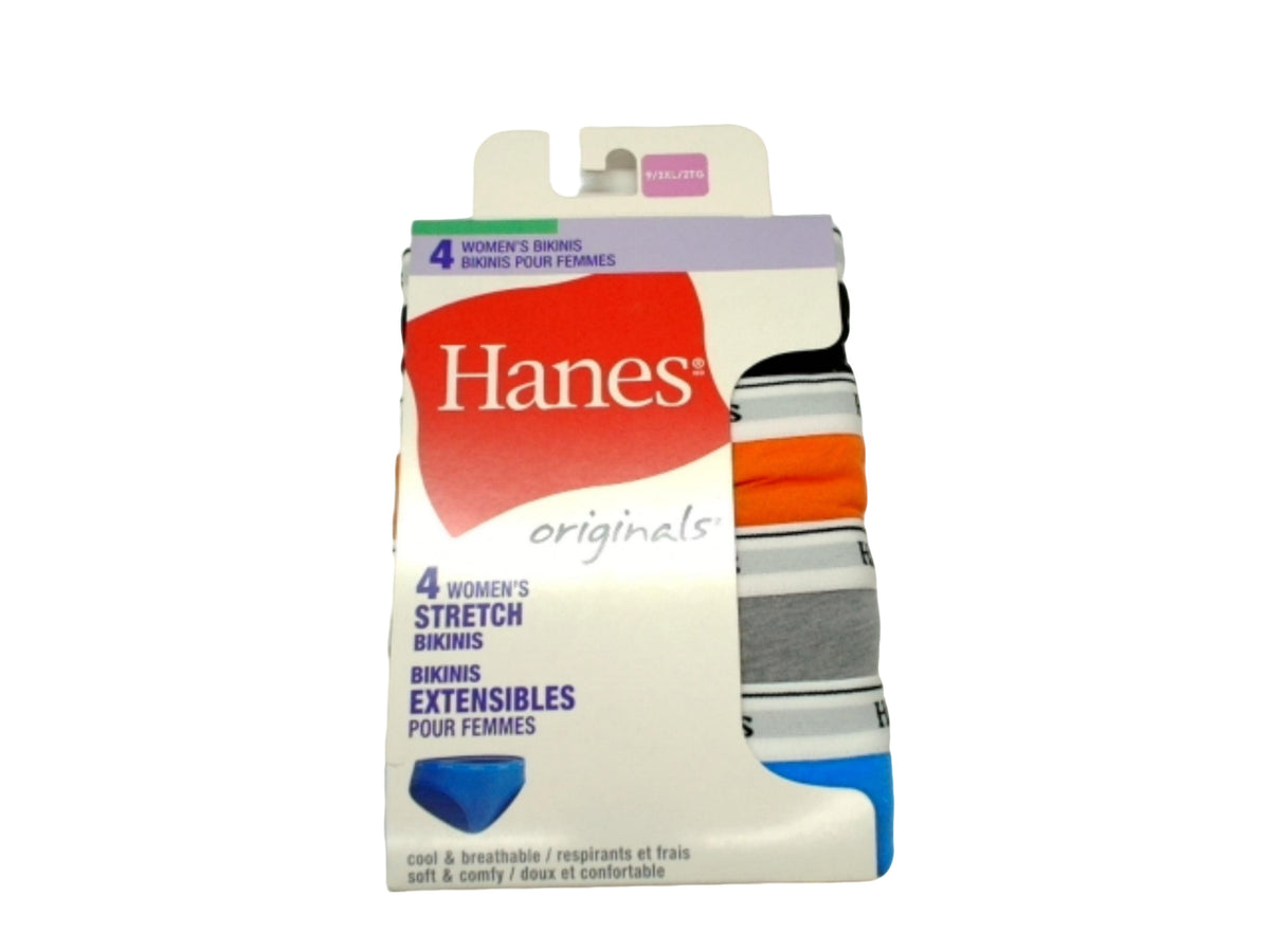 Women's Stretch Bikini Underwear 4pk. 2XL Hanes