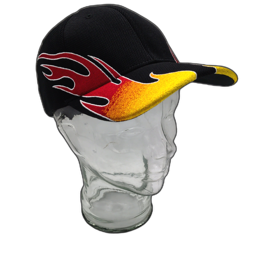 Ballcap Solid Flames Black