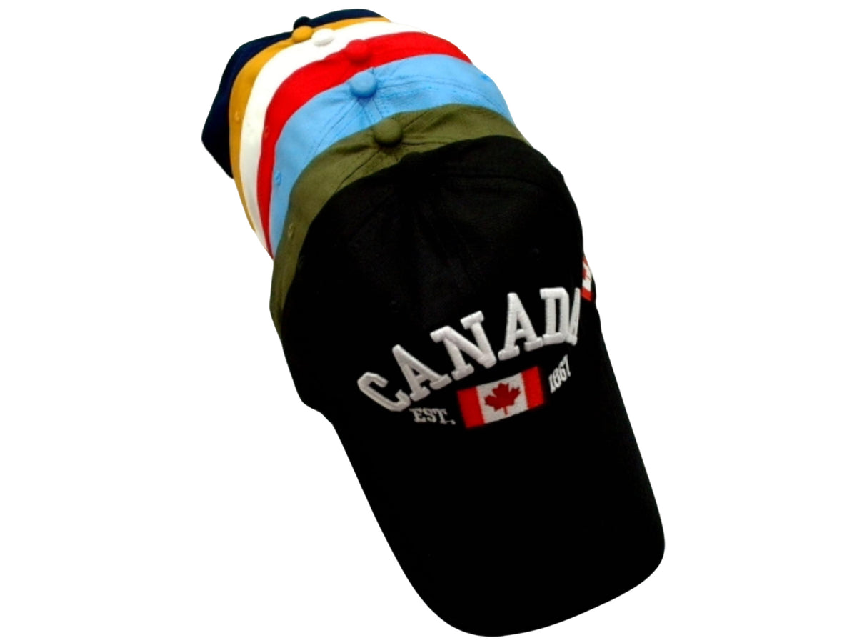 Baseball Cap Canada Est. 1867 Assorted Colours (CW16)