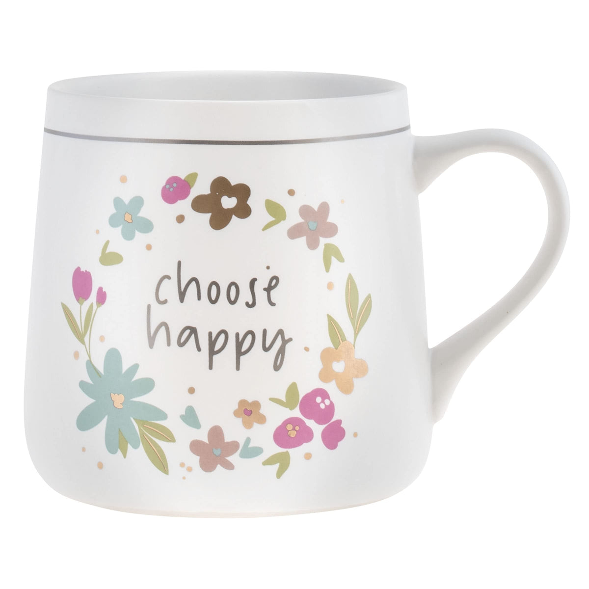 Flora Mug Choose Happy 16oz. - Additional View