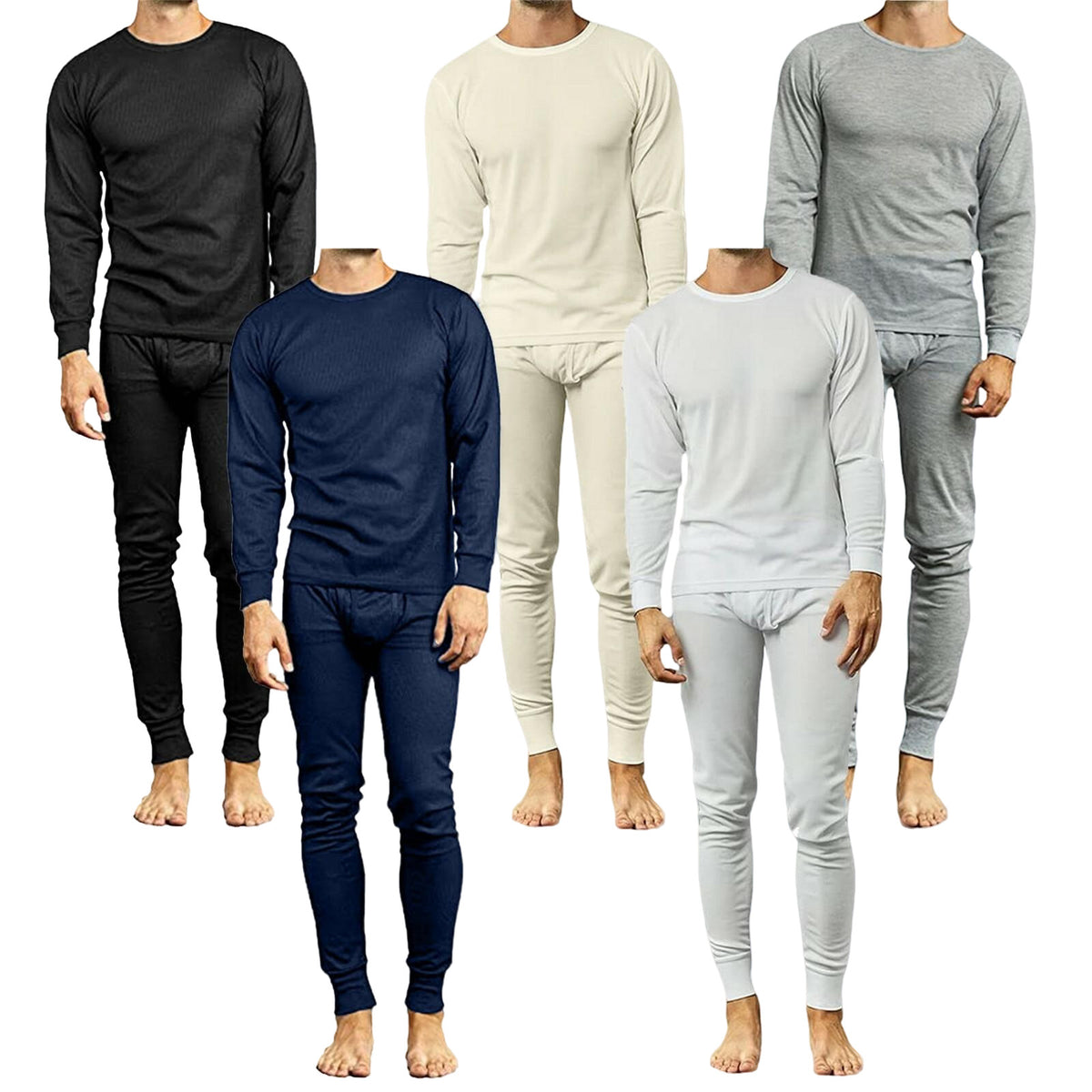 Men's Thermal Top & Bottom Set Assorted Sizes Dugitex(