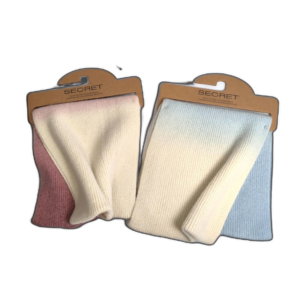 Ladies Scarf Blue Or Pink Secret - Sold Seperate