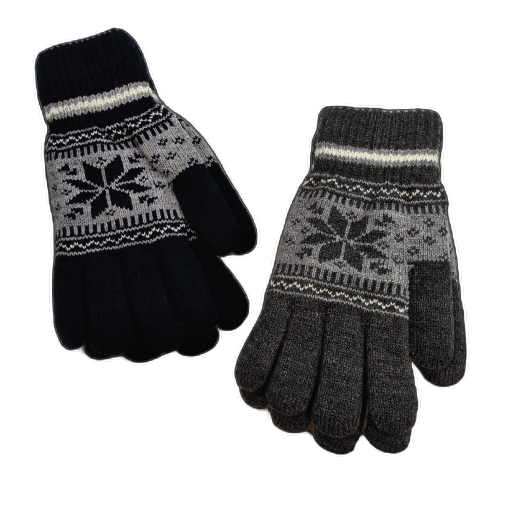 Snowflake Touch Gloves Assorted Colours - Sold Seperate