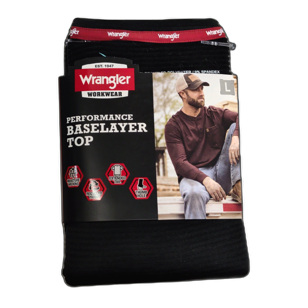 Performance Base Layer Top Ass't Sizes Black Wrangler