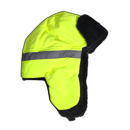 Trapper Hat Hi Viz w/Striping Assorted