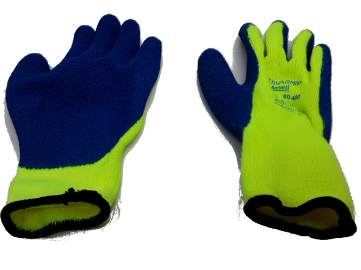 Freezer Gloves -20 Degrees Latex Blue/Yellow/0range Powerflex