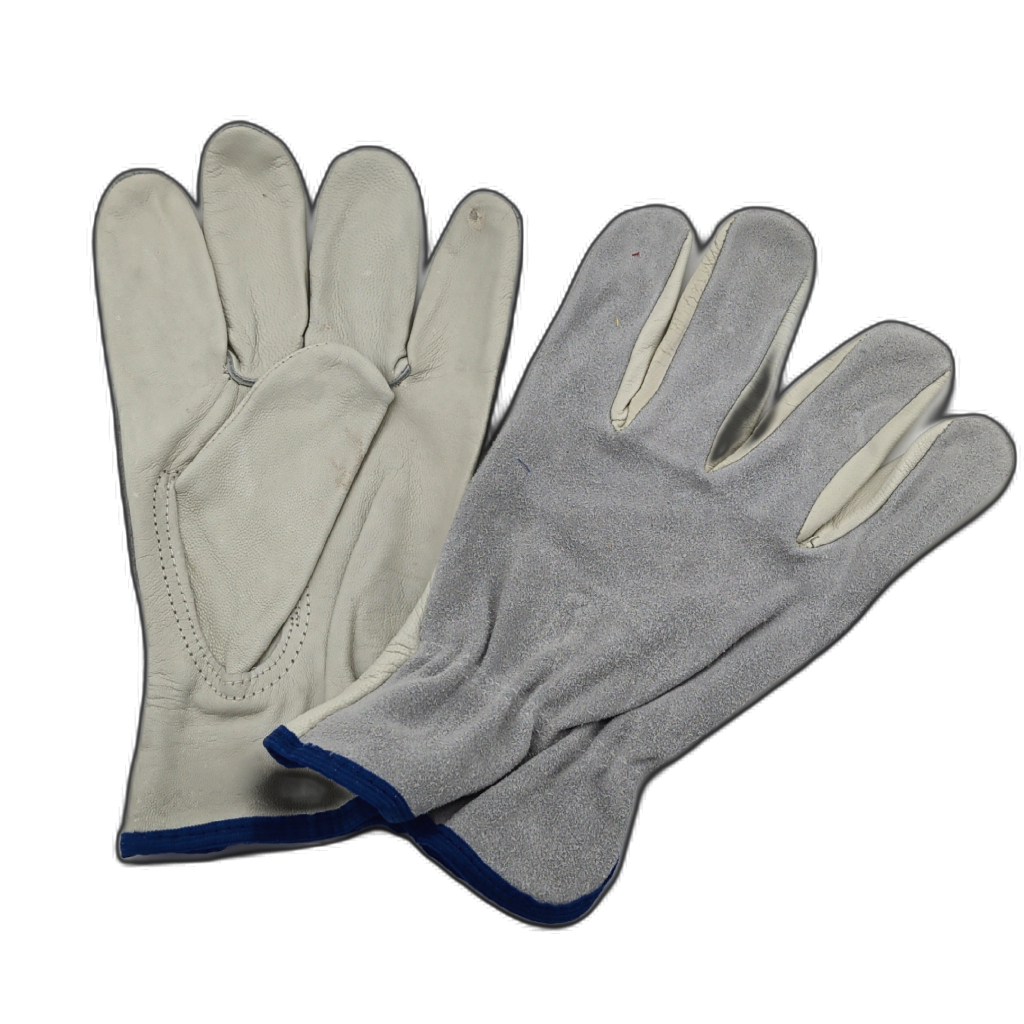 Leather Drivers Glove XL Natural/Blue (or 12/$49.99)