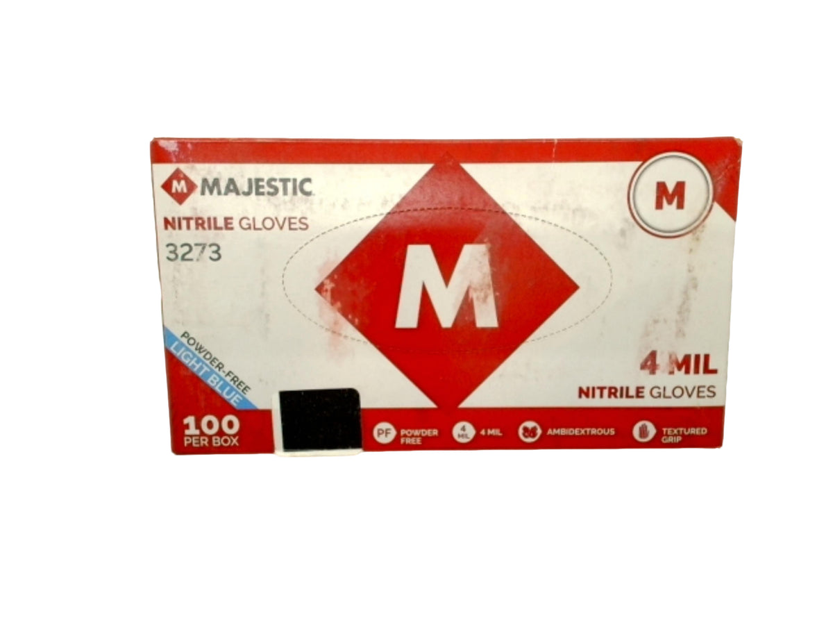 Nitrile Gloves 100pk. Medium Blue
