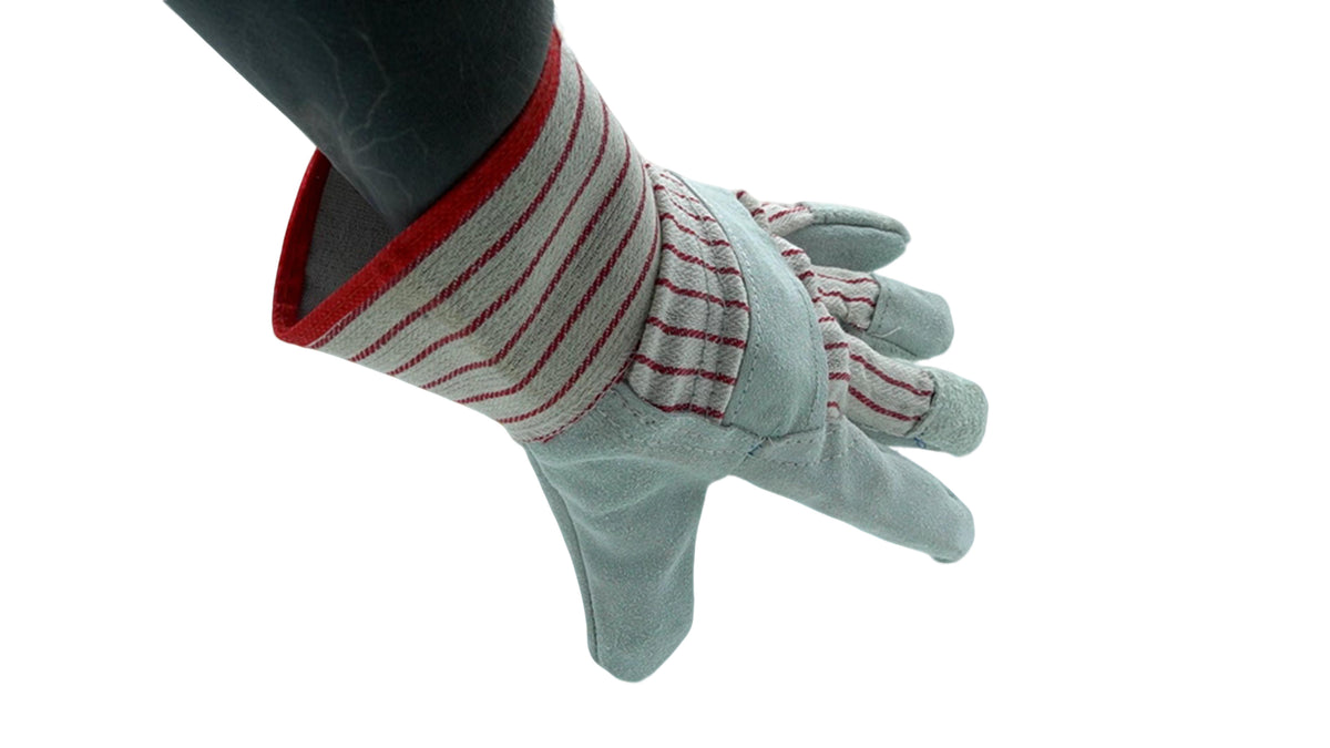 Single Palm Leather Work Glove Red Gumti (PROMO) (ENDCAP) - Additional View