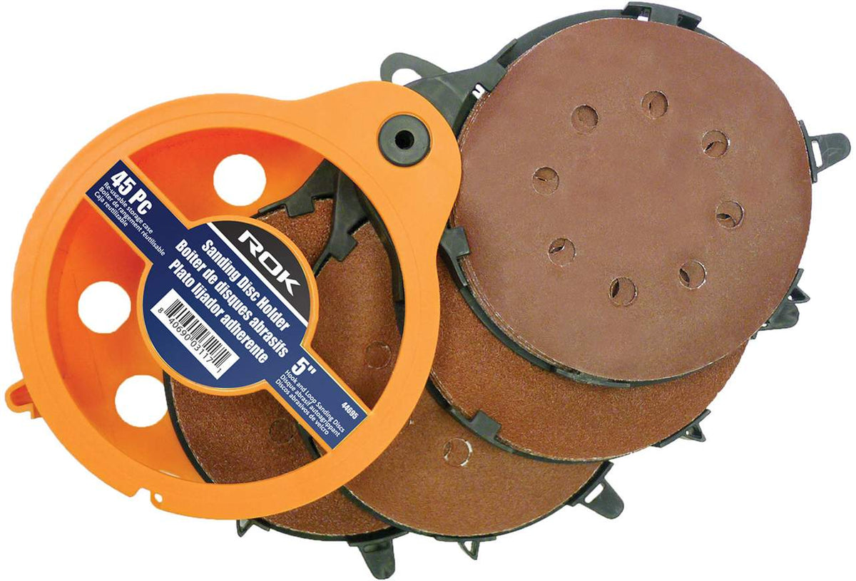 sanding disc 5 inch holder with 45 discs