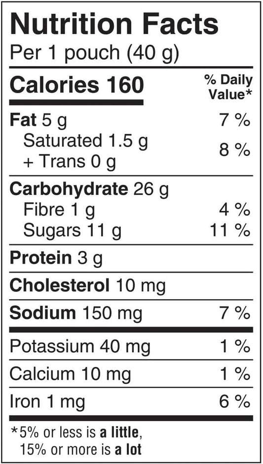 Bear Paws Cookies Maple 240g. 6 Pouches x 2 Cookies Dare