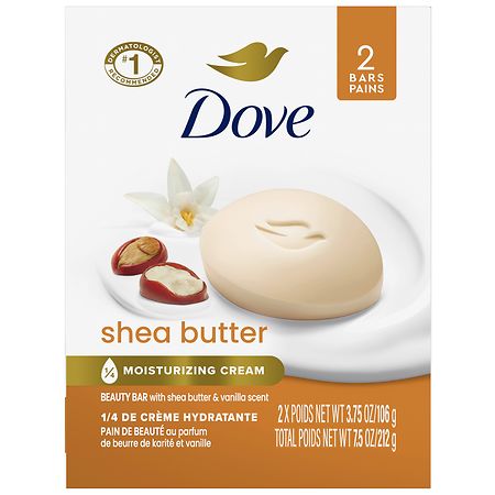Dove Bar Soap Shea Butter 2 x 106g. Bars - Additional View