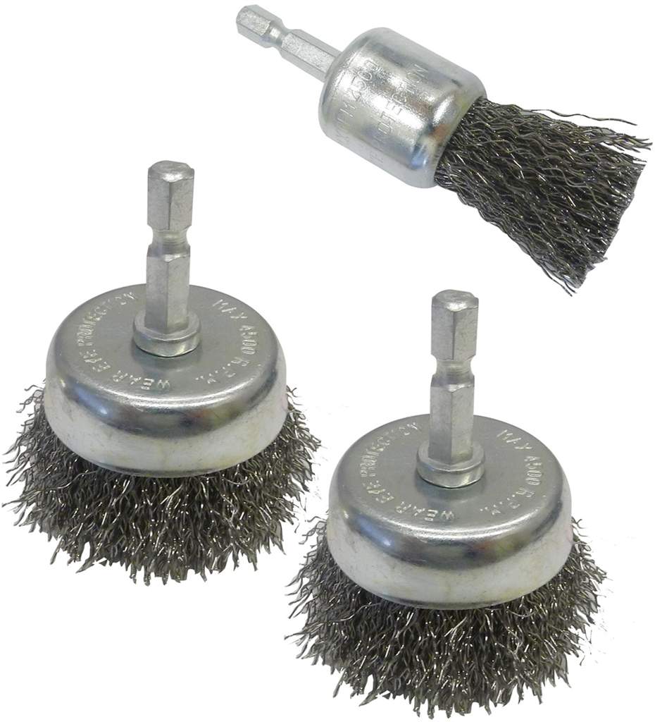 Wire cup brush set 3 pc