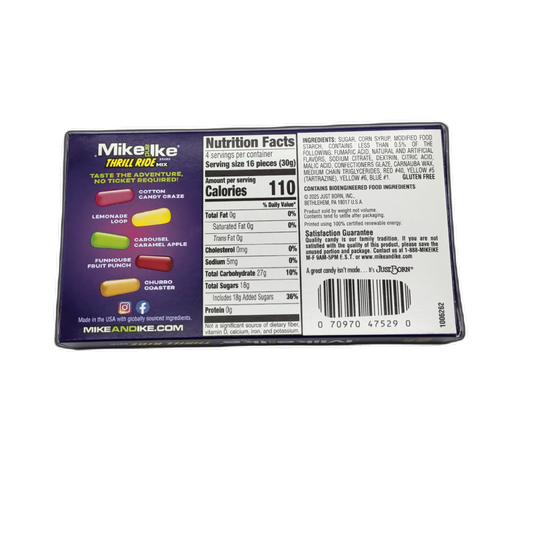 Mike And Ike Thrill Ride Mix 120g. - Additional View
