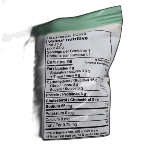 Popcorn Salt & Vinegar Flavour 23g. Farm To Table Canada