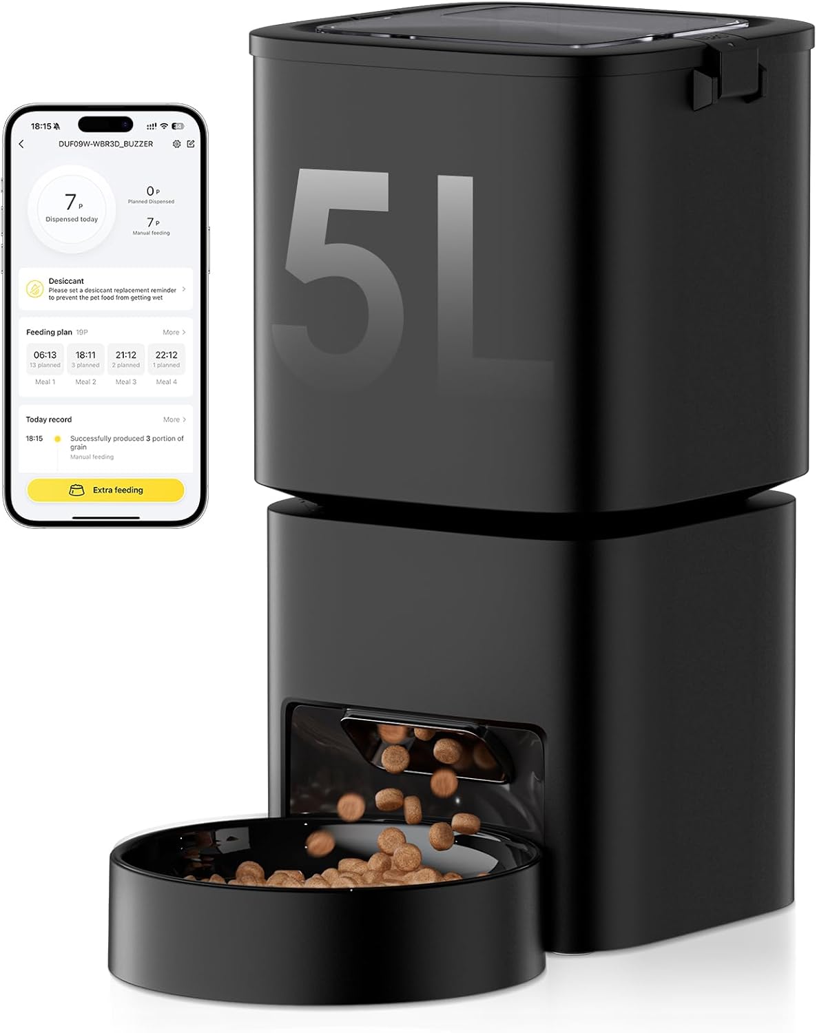 Automatic Pet Feeder 5L Wi-Fi Dudupet