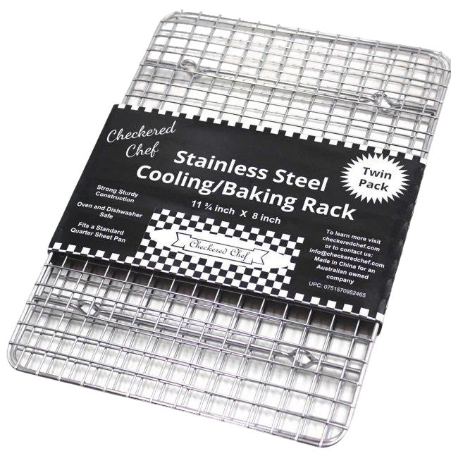 Cooling/Baking Rack 11-3/4" x 8" 2pk. Checkered Chef