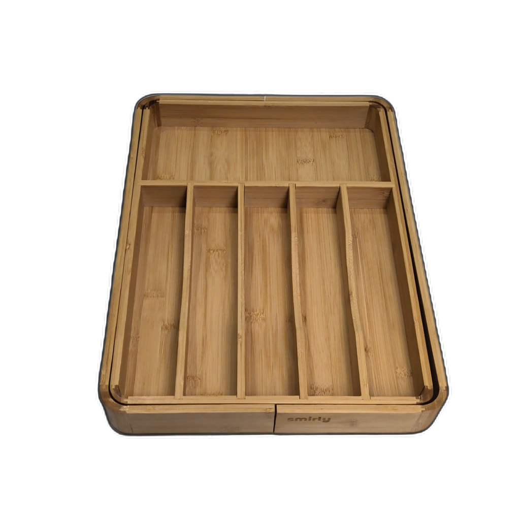 Drawer Organizer Expandable Bamboo Smirly