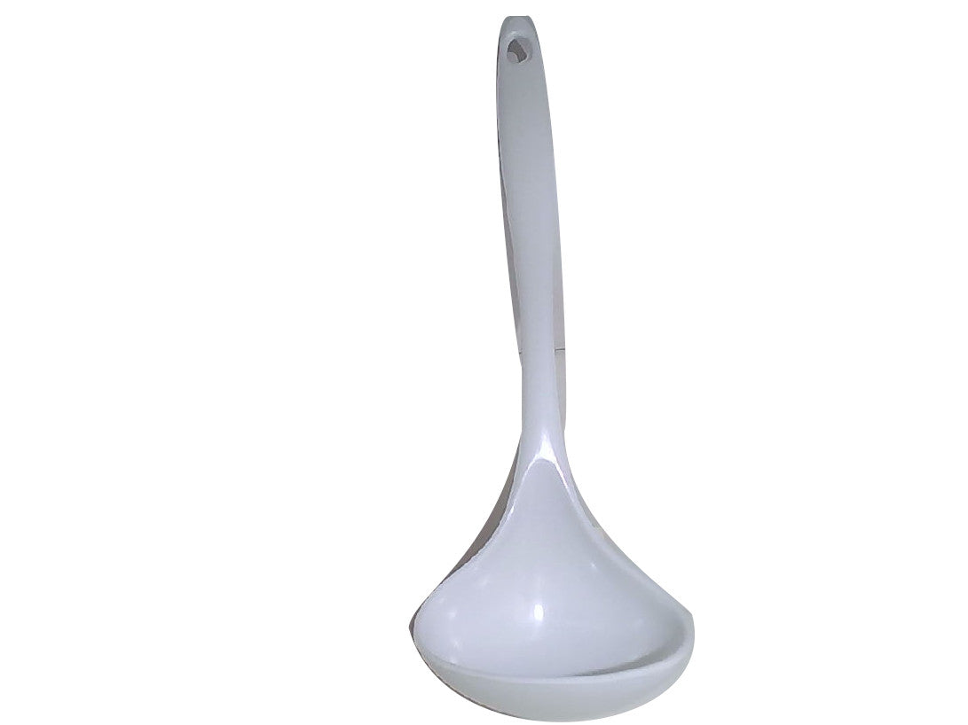 Louche en mélamine blanche