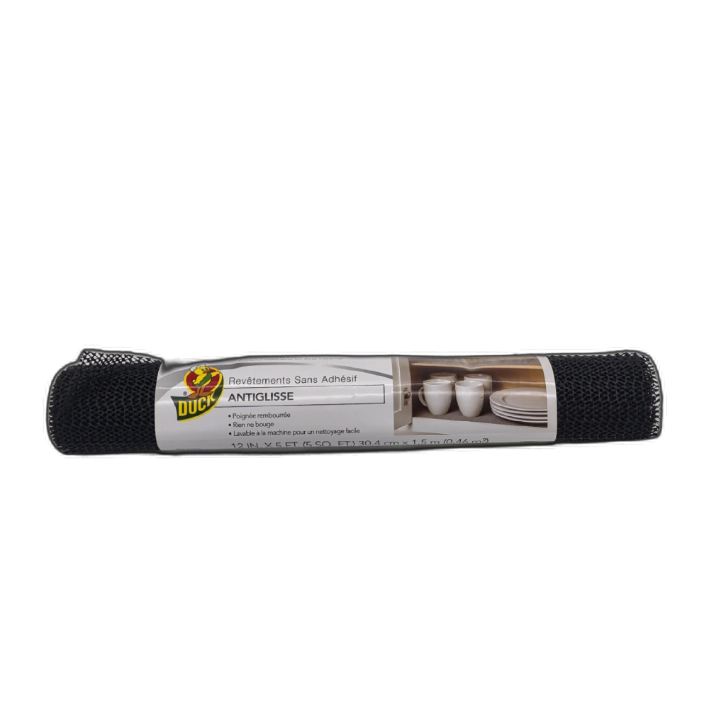 Doublure antidérapante non adhésive Duck 30,5 cm x 1,5 m noire