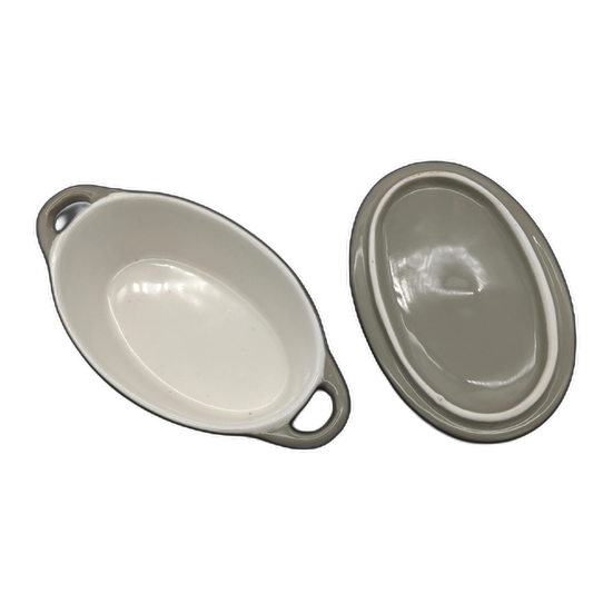 Oval Ceramic Oven Dish 190.3mL Ass't Colours - Additional View
