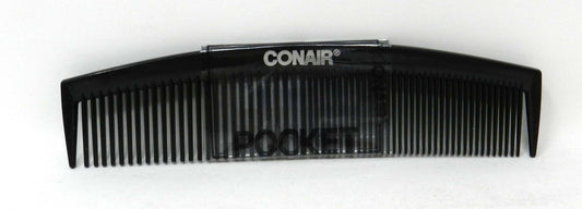 Single Pocket Comb Black Plastic Conair - Additional View