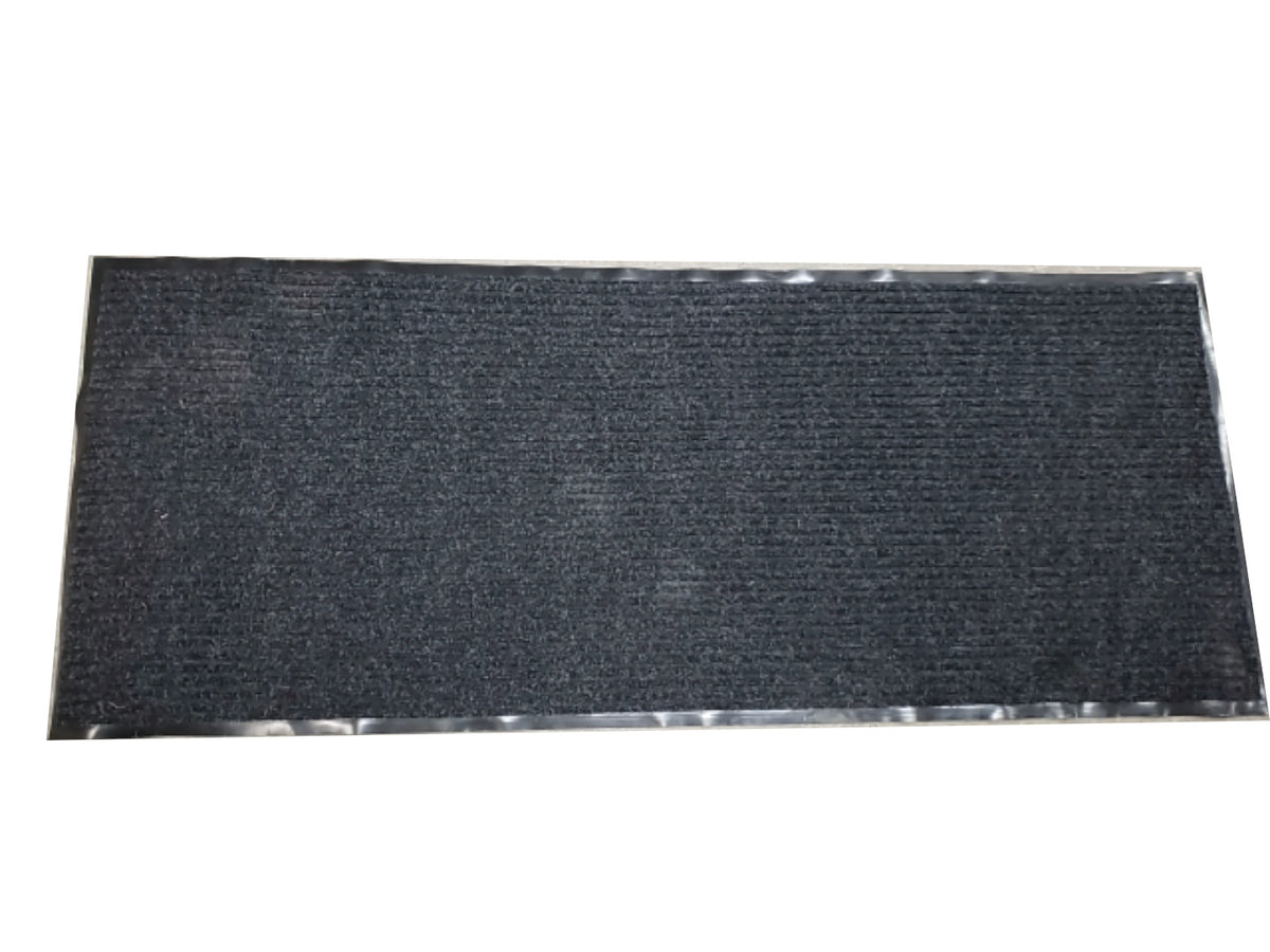 Rubber Mat Black entrance with back 60x150 cm