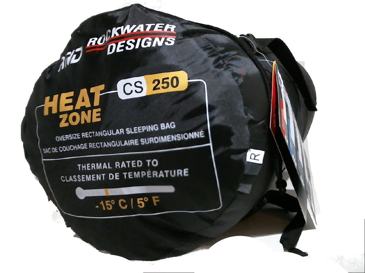 Sleeping bag cs250 -15C 5F 78+15x42 inch 198+38x107 cm heat zone