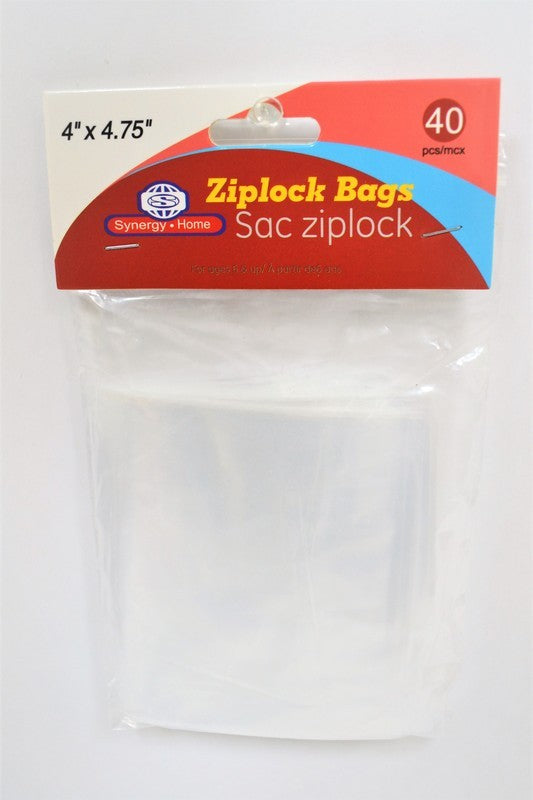 Ziplock Bags 4in X 4 75in 40pcs Per Bag