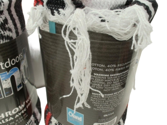 Falsa Throw w/Fringes 51" x 75" Outdoors Oland (ENDCAP) - Additional View