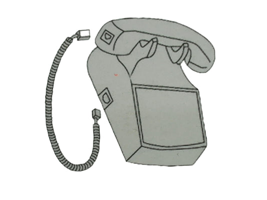 Phone Line Cord White 50 foot - Additional View