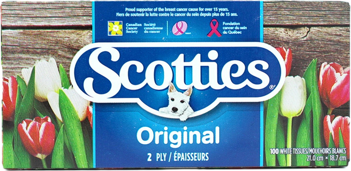 Scotties Original Facial Tissue 2 Ply 100 Tissues