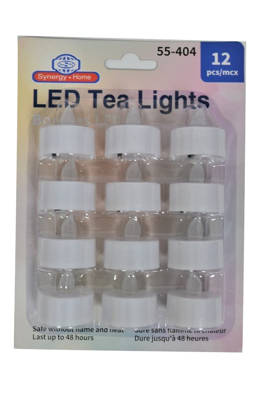 Tea Lights Led 12pk White