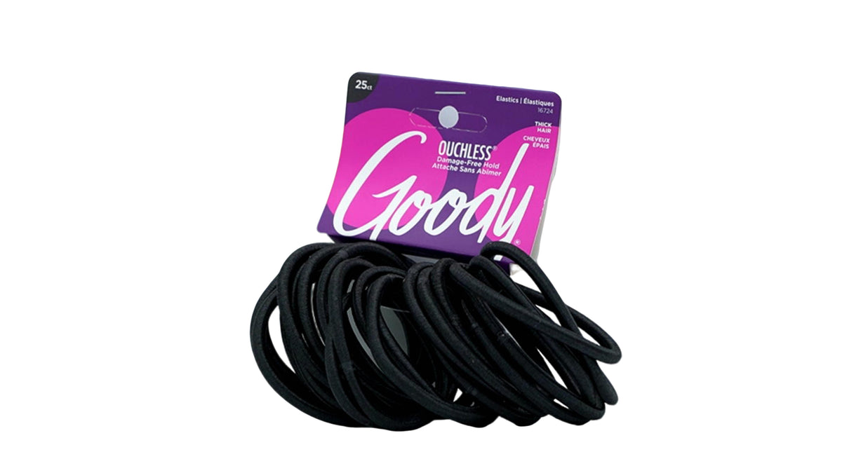 Hair Elastics 25pk. Thick Hair Ouchless Goody