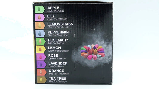 Inscents Stream Ceramic Incense Cone Holder w/10 Assorted Cones - Additional View
