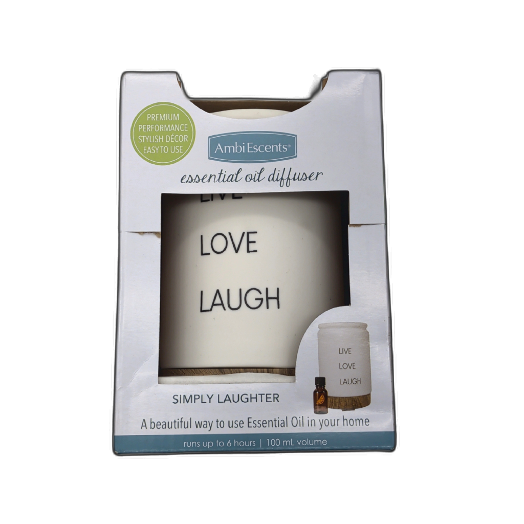 Essential Oil Diffuser 100ml Live Love Laugh Ambi Escents