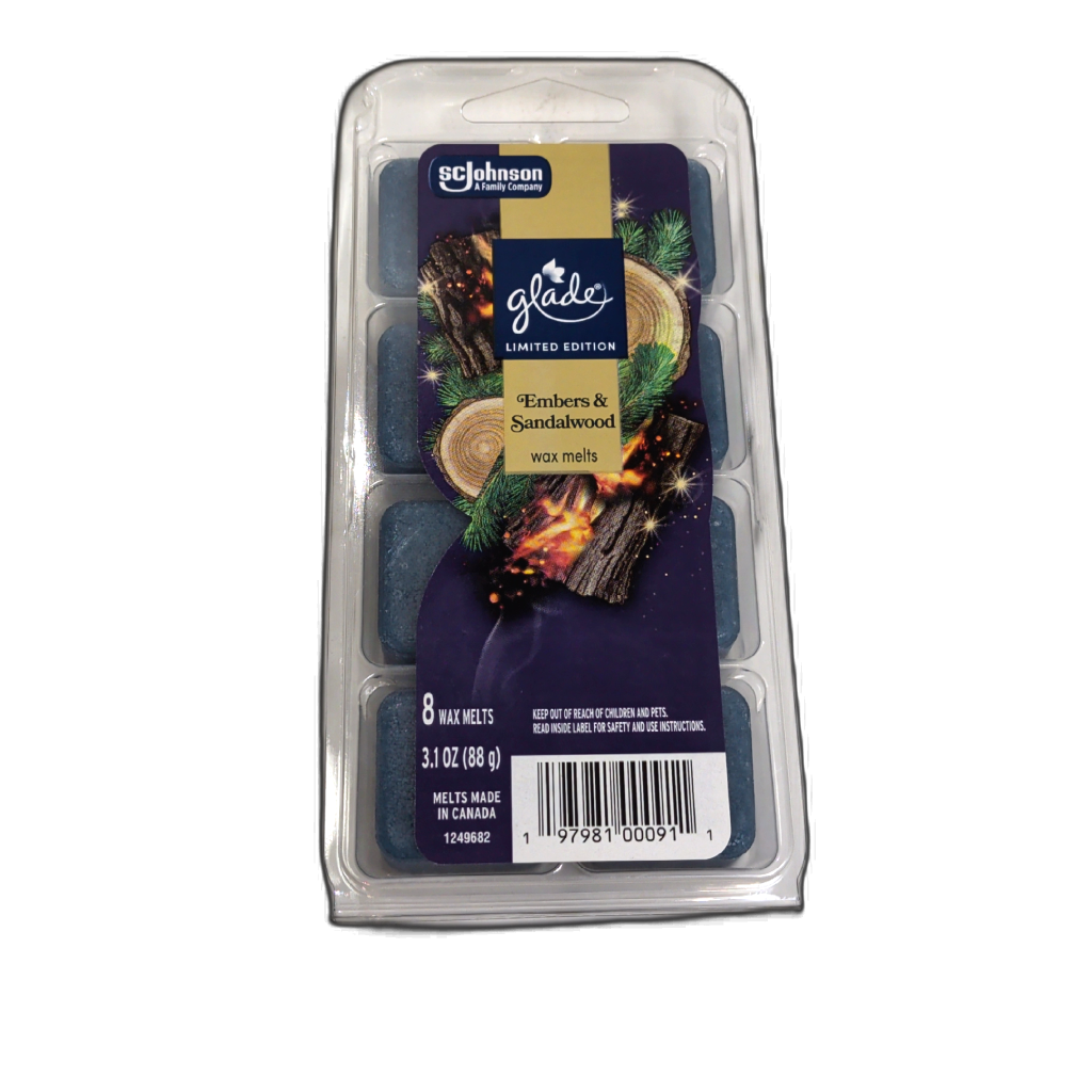 Glade Wax Melts 3.1oz. Embers & Sandalwood