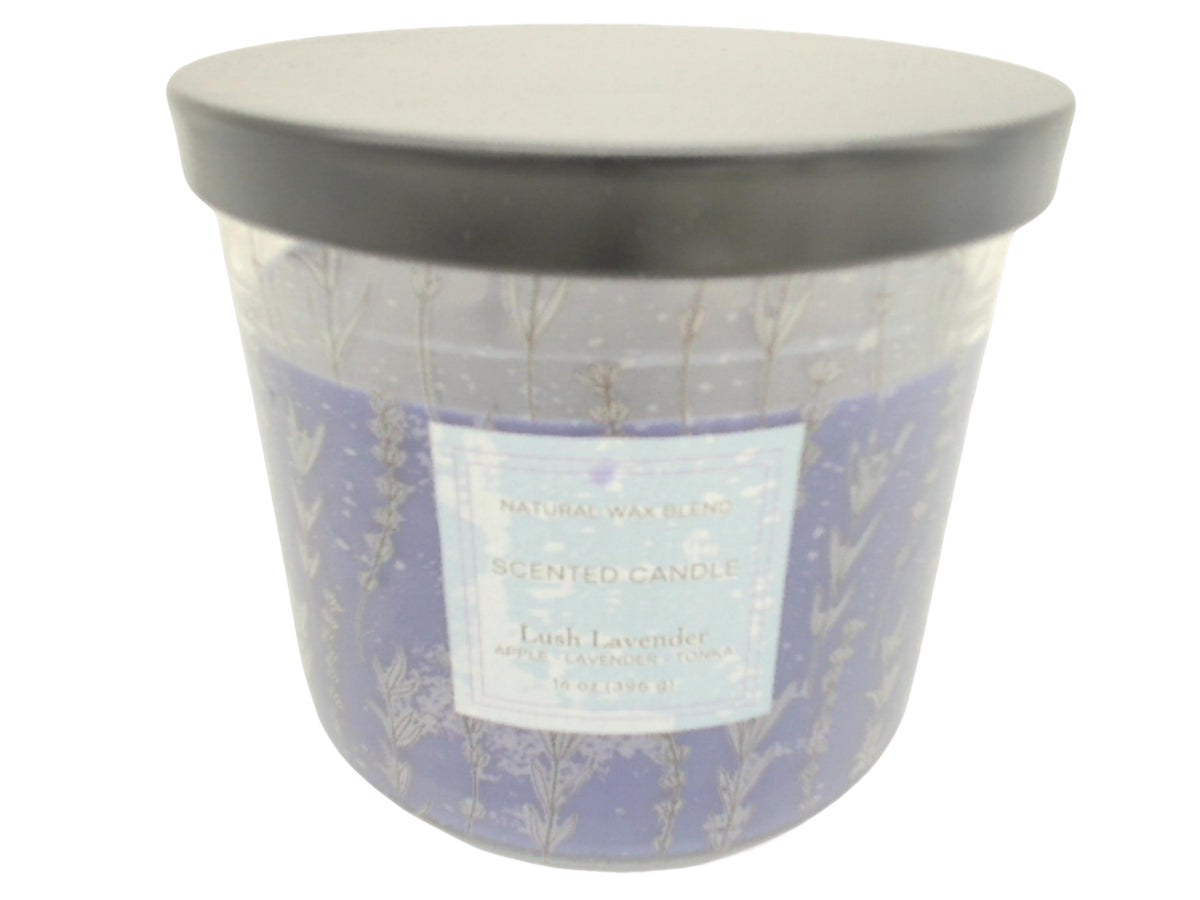 Jar Candle 14oz. Lush Lavender Natural Wax Blend