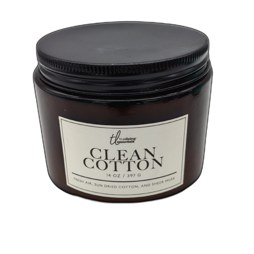 Bougie en pot 397 g. Coton Propre Neutre Essentiels de Voyage