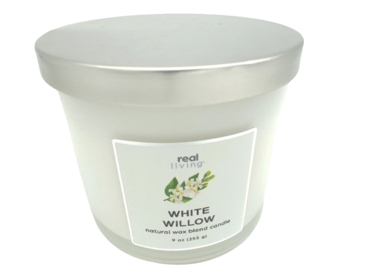 Jar Candle 9oz. White Willow Real Living