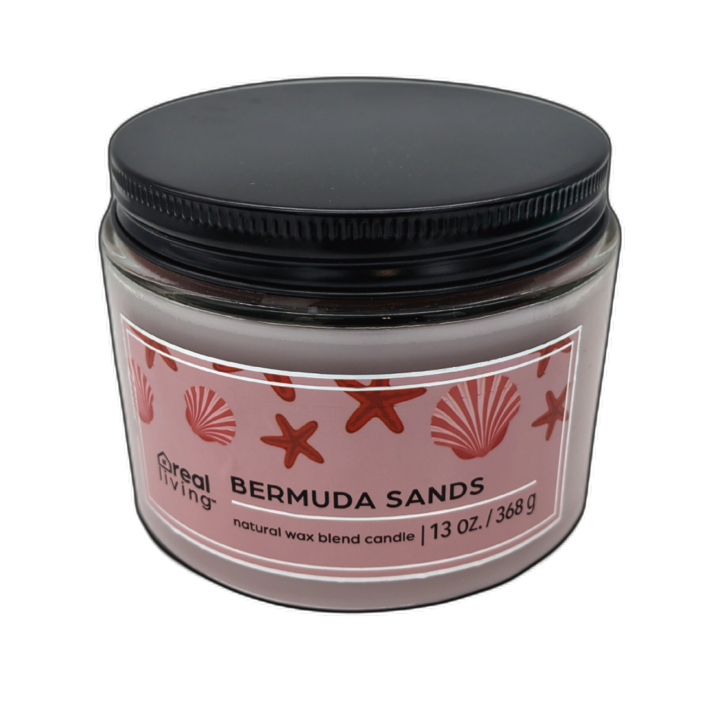 Jar Candle 13oz. Bermuda Sands Natural Wax Blend Real Living