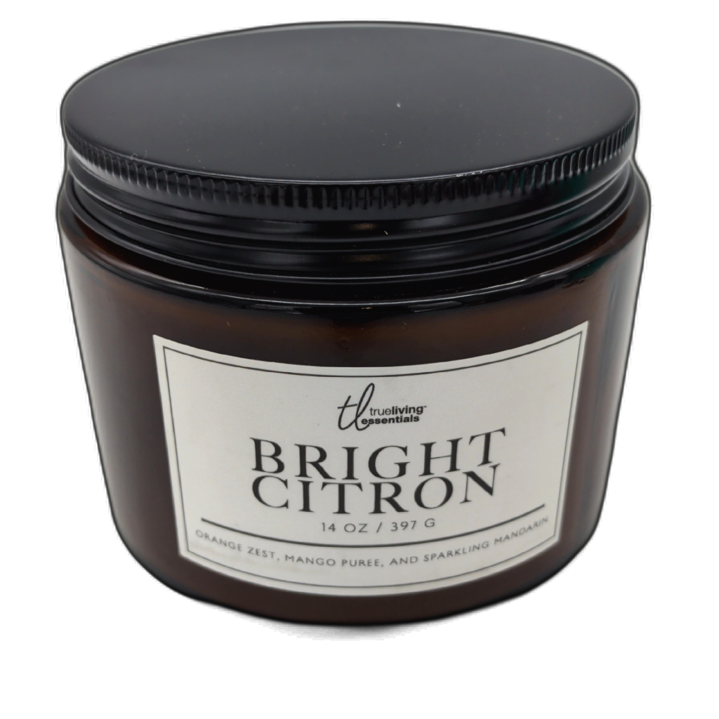 Bougie en pot 397 g. Citron lumineux Indispensables de voyage