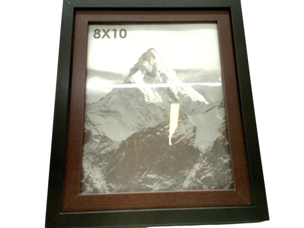 Picture Frame 8" x 10" Two Tone Black