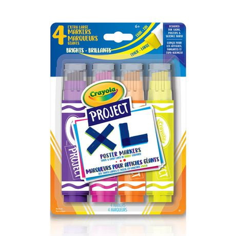 Project XL Poster Markers 4pk. Ass't Colours Crayola - Additional View