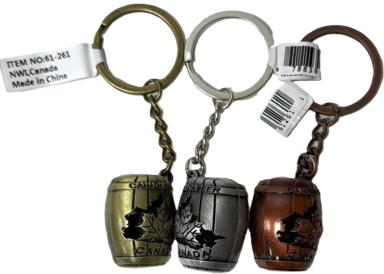 Porte-clés Canada fût Couleurs assorties