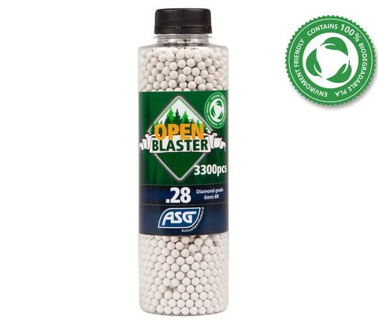 Ammo - .28g 3,300Rd BIO Airsoft BBs Diamond Grade ASG Open Blaster