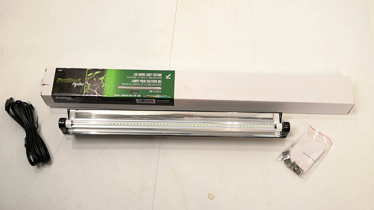LED EDJ Grow Light Fixture 8W 18" T5 Bulb 6400k Pro yard Hydro