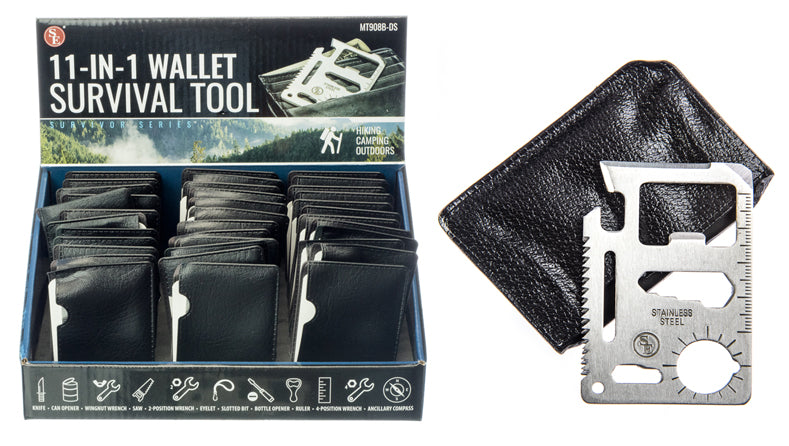 Survival Tool 11 Function Credit Card Size